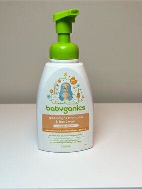 Babyganics Good Night Shampoo & Body Wash - Green Pump, Orange Blossom